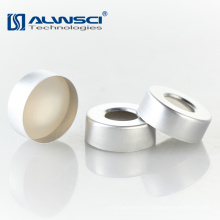 20mm Aluminium Crimp Cap con Beige PTFE Blanco Silicona GC Septa